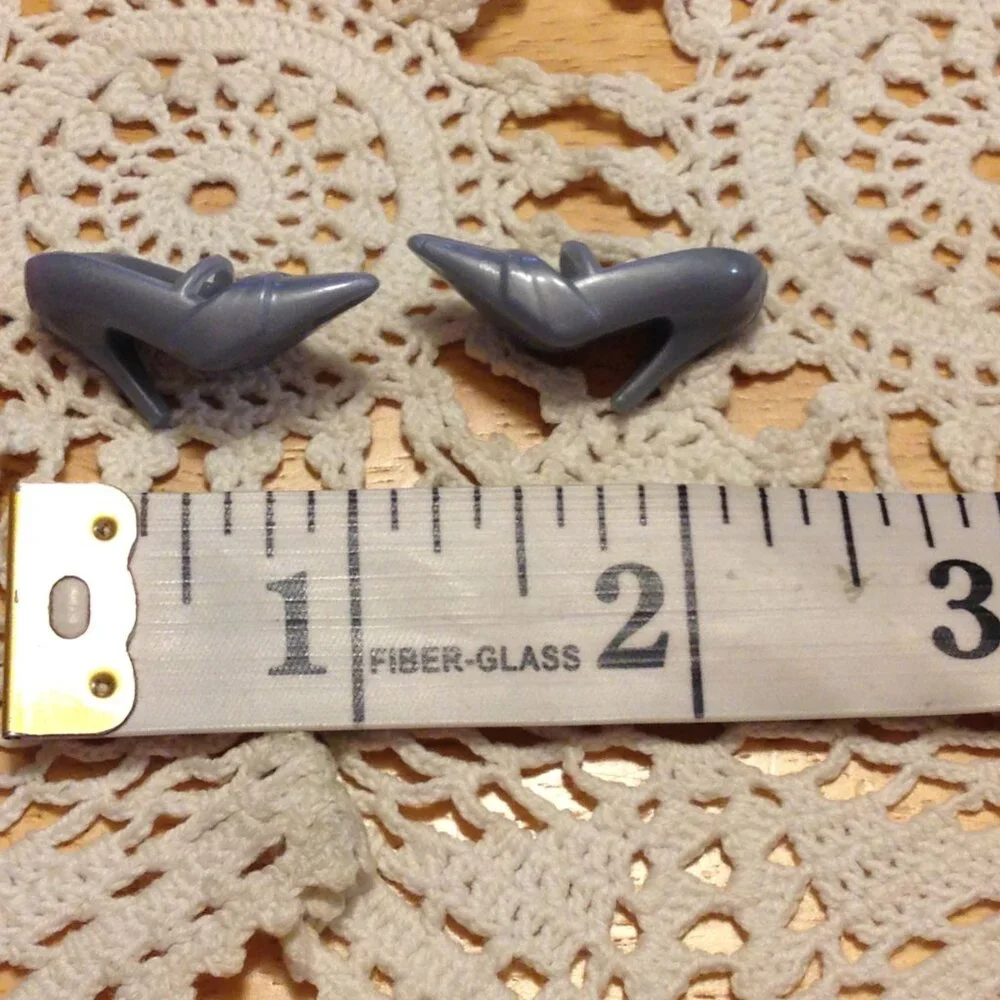 Bundle of 10 doll shoe pairs for Barbie or similar dolls